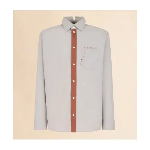 MARNI コットンポプリン製シャツ