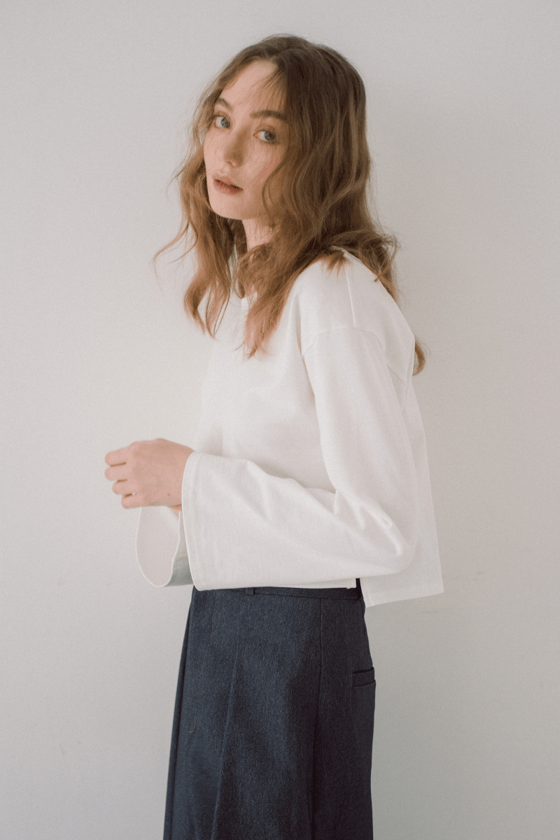 maison de Dolce. リファインスリーブカットソー【white】