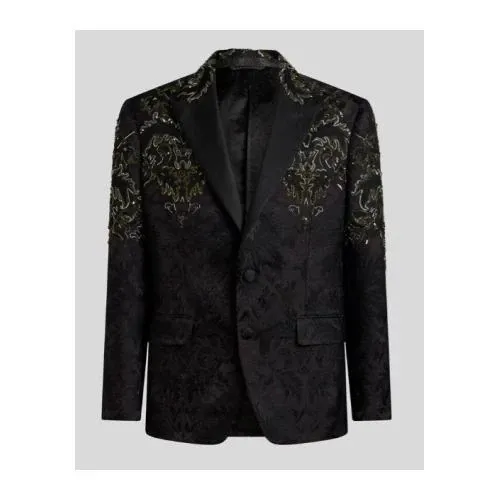 ETRO フローラル エンブロイダリー シングルブレスト ブレザー