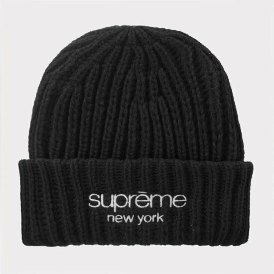 Supreme Classic Logo Chunky Ribbed Beanie