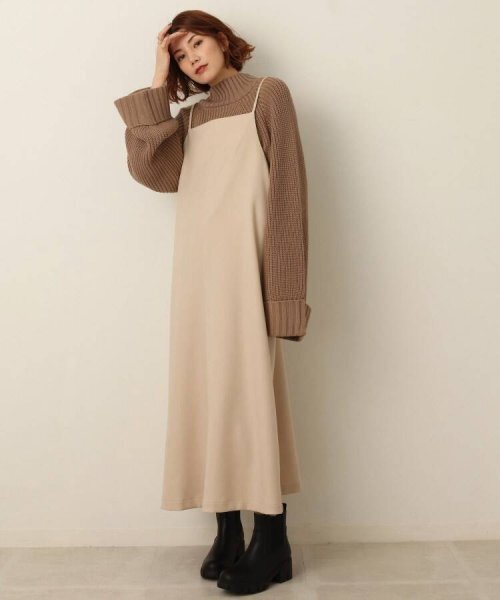 SHOO・LA・RUE バックリボン キャミワンピース