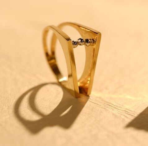 NOMG gold book ring