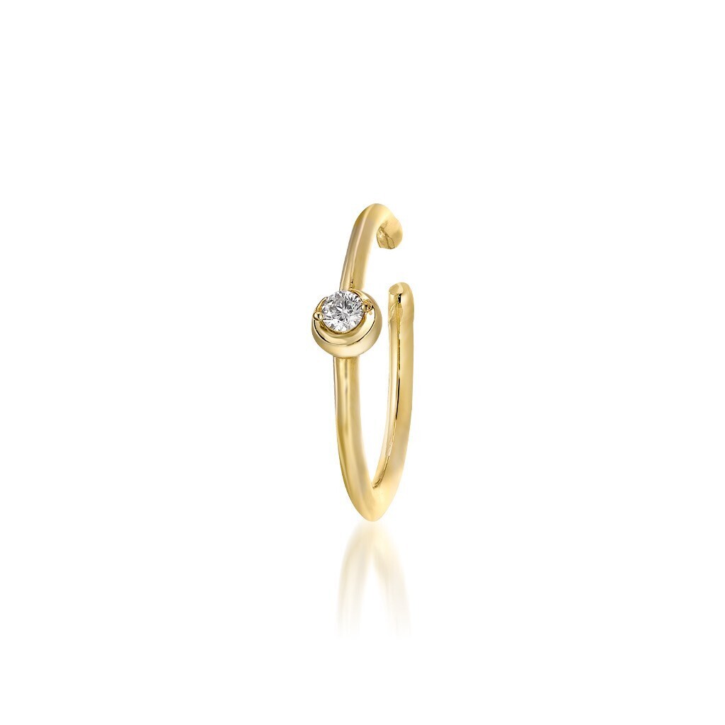 STAR JEWELRY K18 イヤーカフ　MOON SETTING