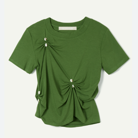 leinwande Stone Pinched Lyocel Tee
