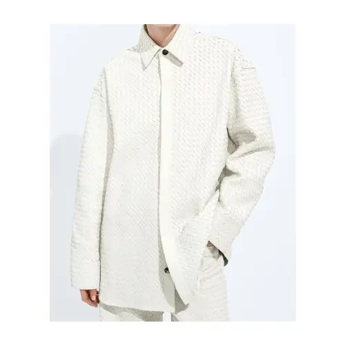 BOTTEGA VENETA イントレチャートレザー シャツ