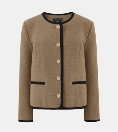 depound wool blend tweed jacket