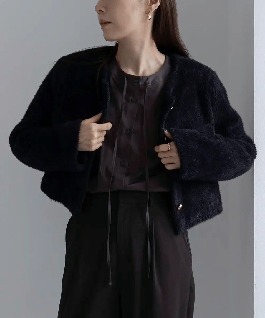 Jolie Mallette Hairy Short Jacket