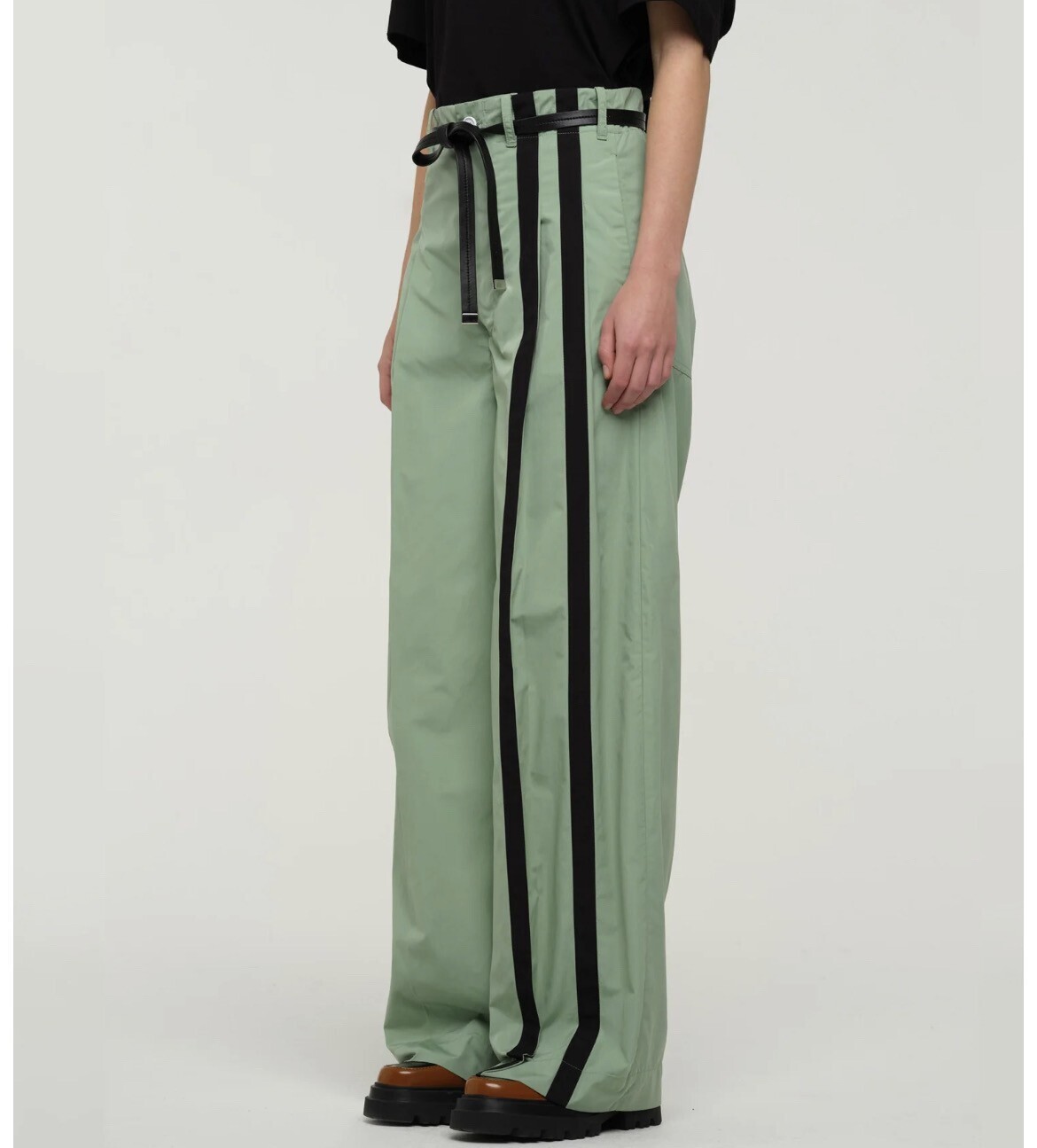 PLAN C LINE WIDE TROUSERS