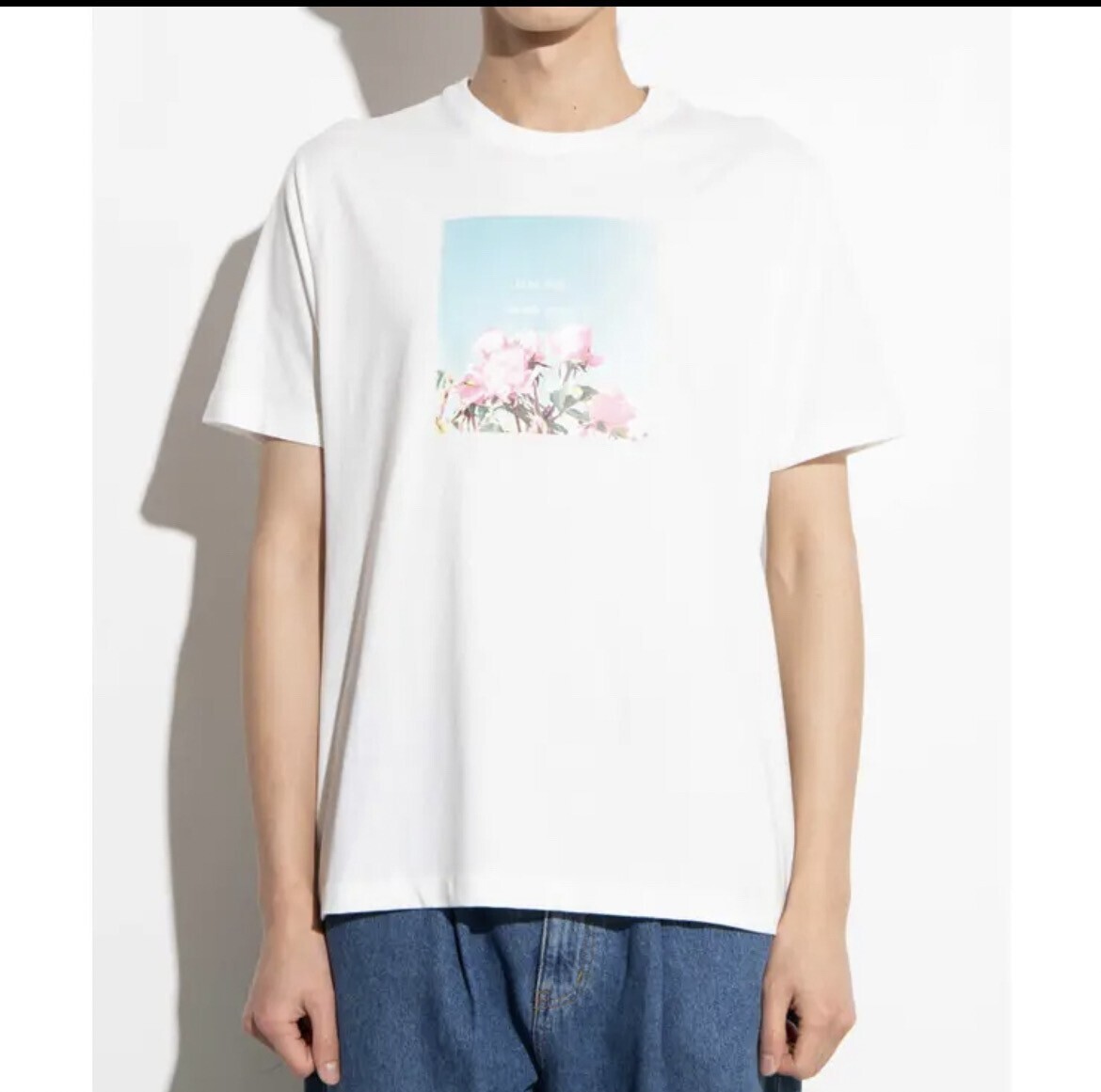 WEGO バラフォトTシャツ