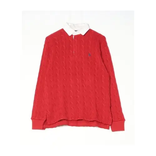 POLO RALPH LAUREN ケーブルニット コットン ラグビー シャツ