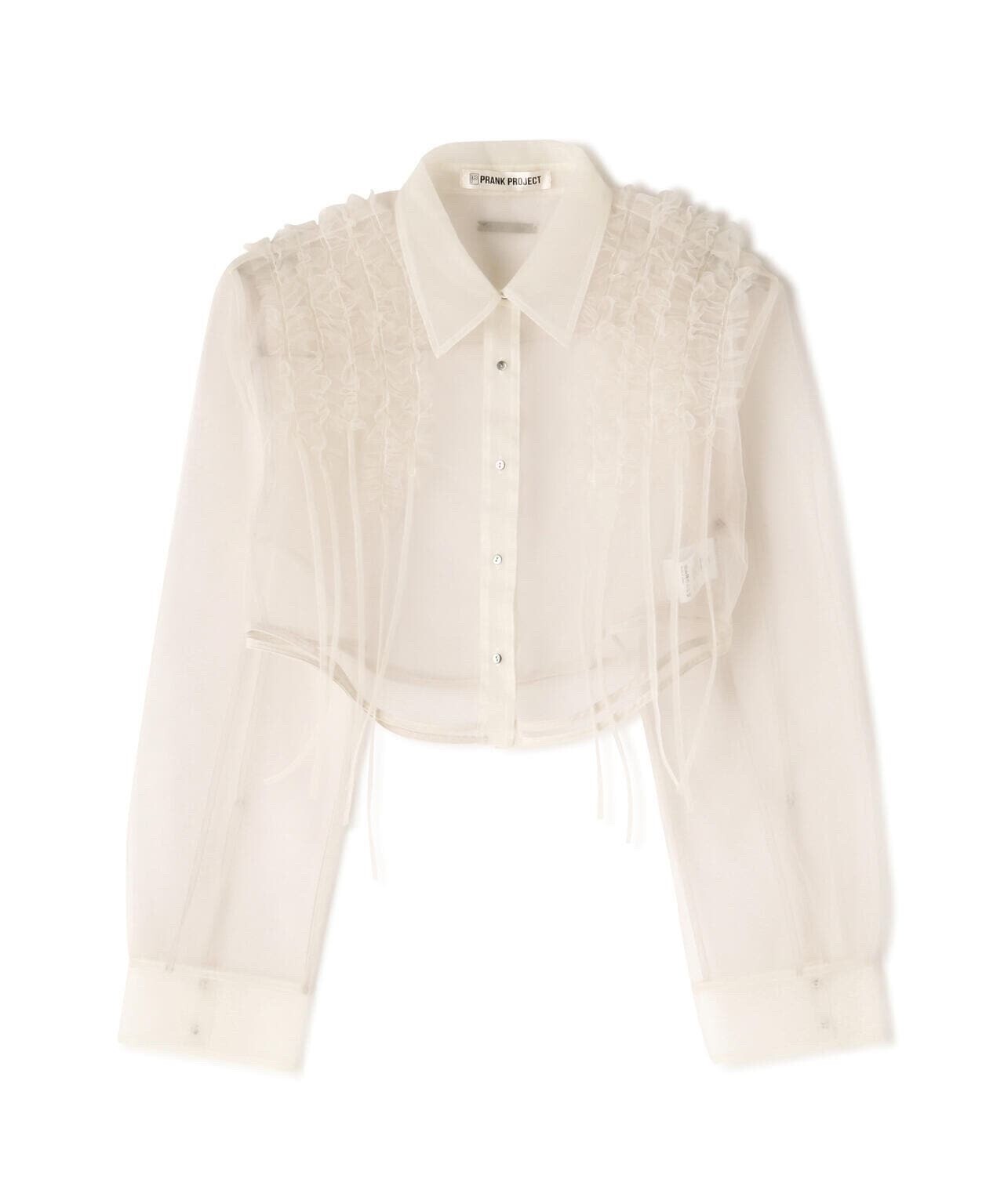 PRANK PROJECT Ruffled Tulle Short Shirt