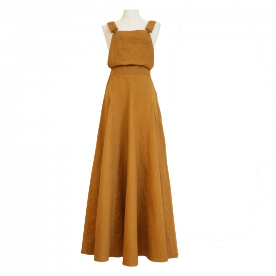 BayBee flare skirt salopette(orange brown)