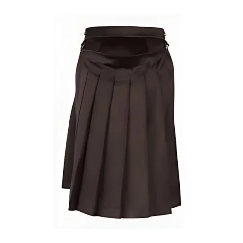 FENDI Brown duchess satin skirt