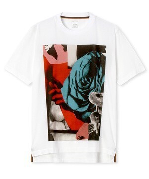 Paul Smith ROSE COLLAGE PRINT T-SHIRT