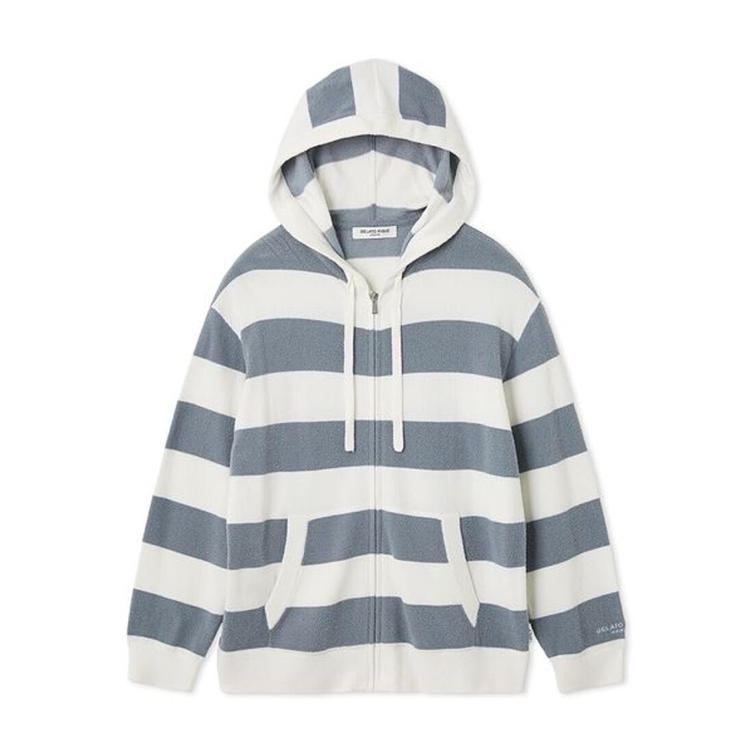 GELATO PIQUE HOMME 【HOMME】スムーズィーlite2ボーダーパーカ (BLU)