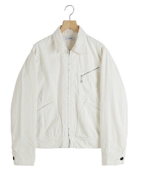 marka DENIM WORK JACKET - pigment white