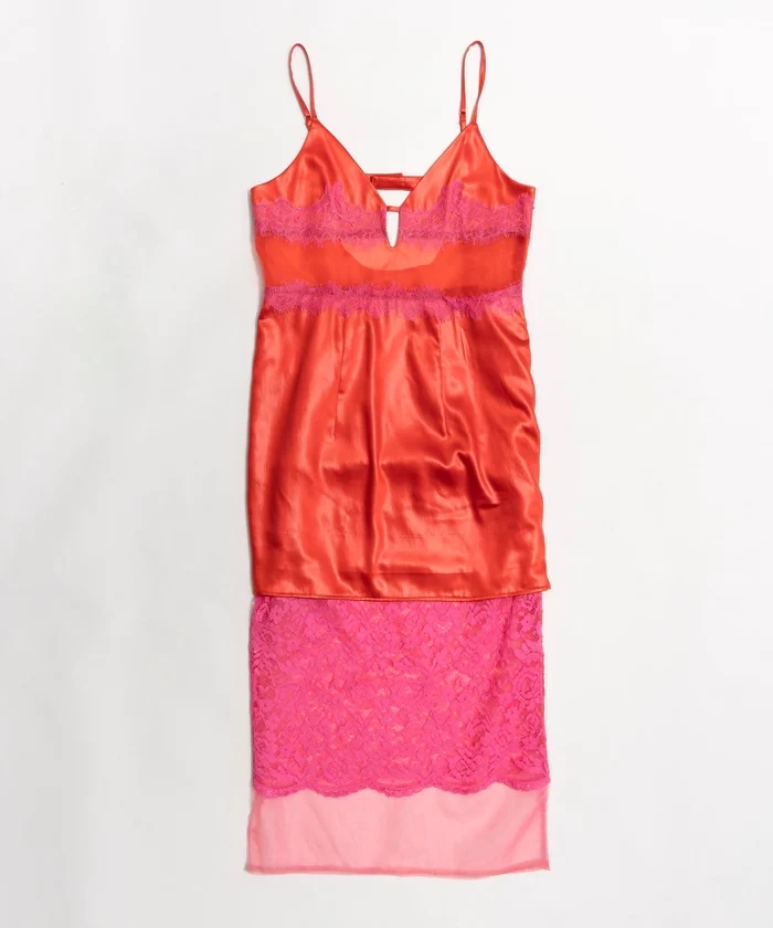 MAISON SPECIAL Lace Combination Camisole Onepiece
