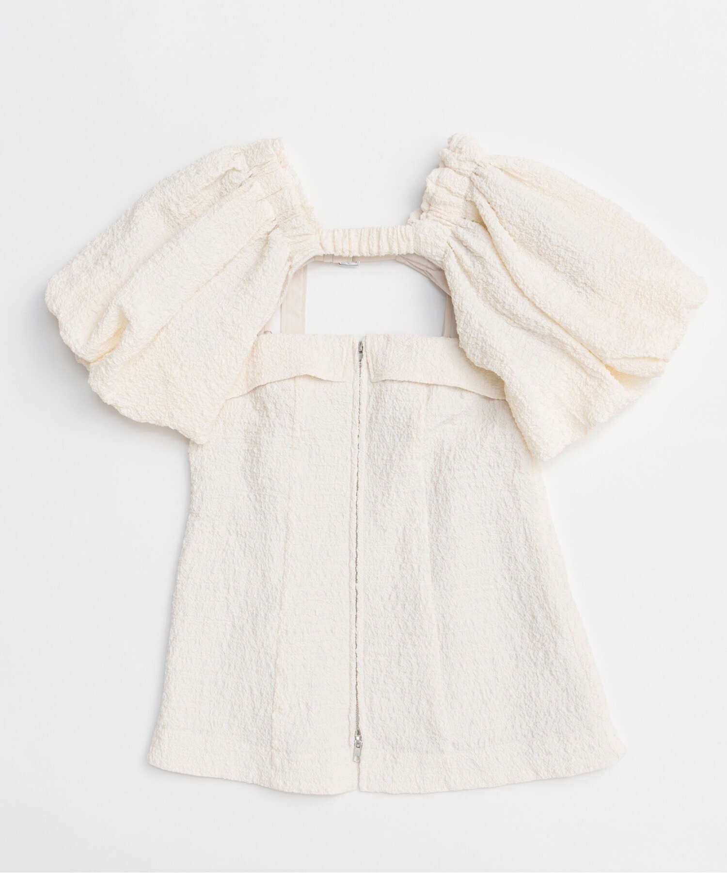 MAISON SPECIAL Jacquard Volume Sleeve Tops/ジャガードボリュームスリーブトップス
