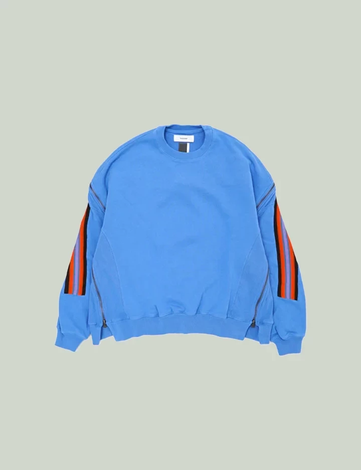 FACETASM ZIPPER RIB SWEAT