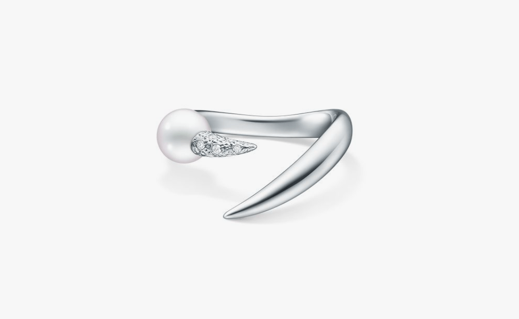 TASAKI デインジャー ホーン プラス ダイヤモンド パヴェ リング