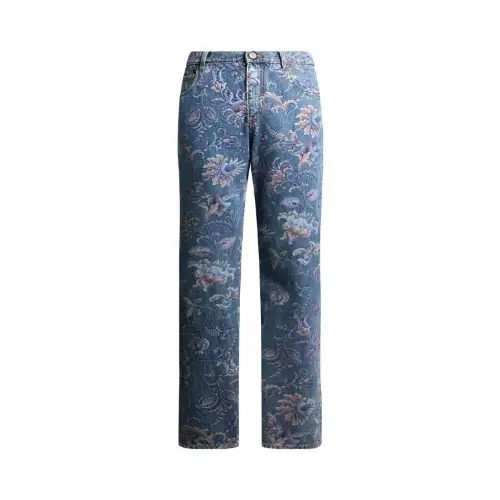 ETRO フローラル ジーンズ
