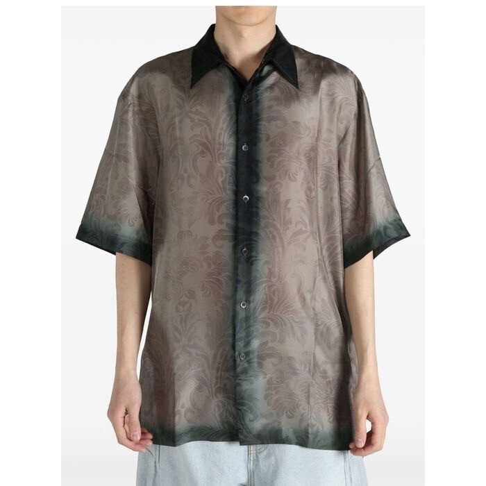 Dries Van Noten プリント シルク シャツ