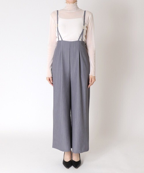 cepica バックギャザーサロペット