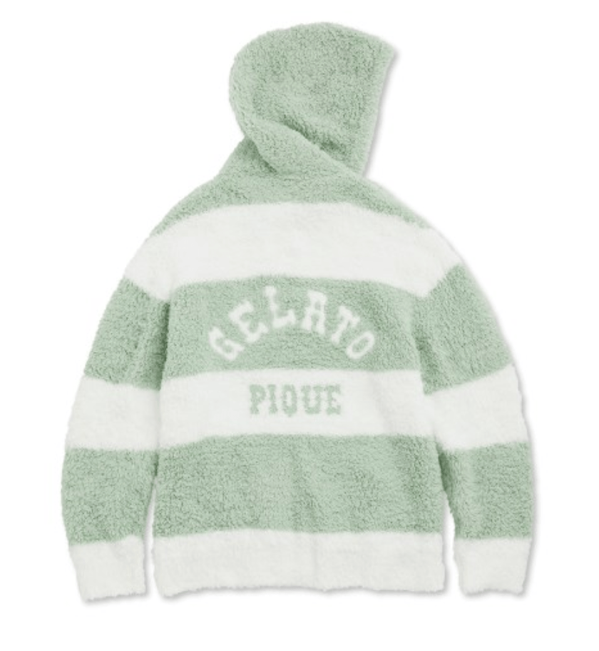 GELATO PIQUE HOMME 【HOMME】 リサイクルジェラート2ボーダージップパーカ