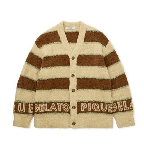 GELATO PIQUE HOMME パウダーマカロンボーダーカーディガン