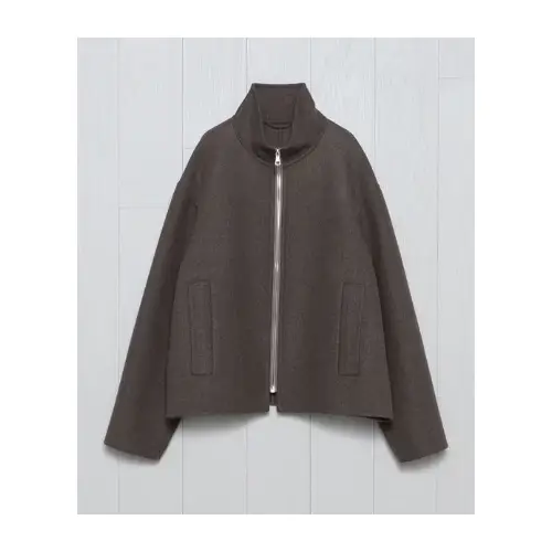 H BEAUTY&YOUTH <H>ウール ミックス メルトン スタンドカラー ジャケット