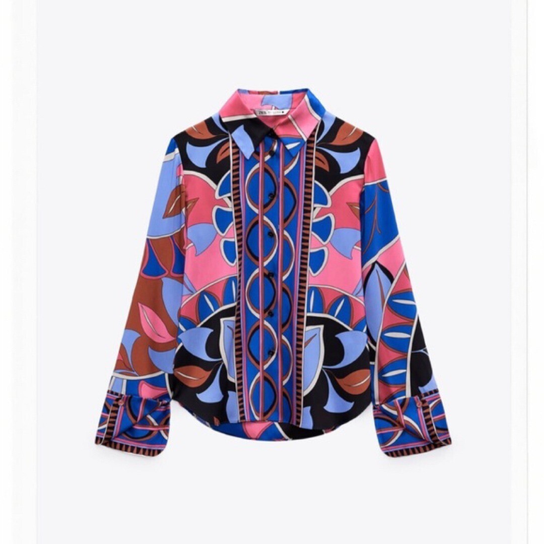 ZARA ZARA Flowy Printed Shirt ブラウス