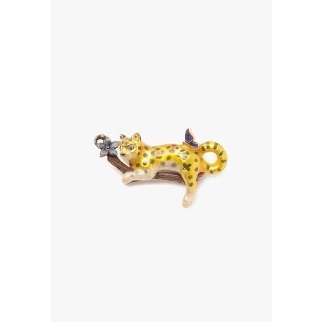 ANNA SUI ひょうモチーフ ブローチ