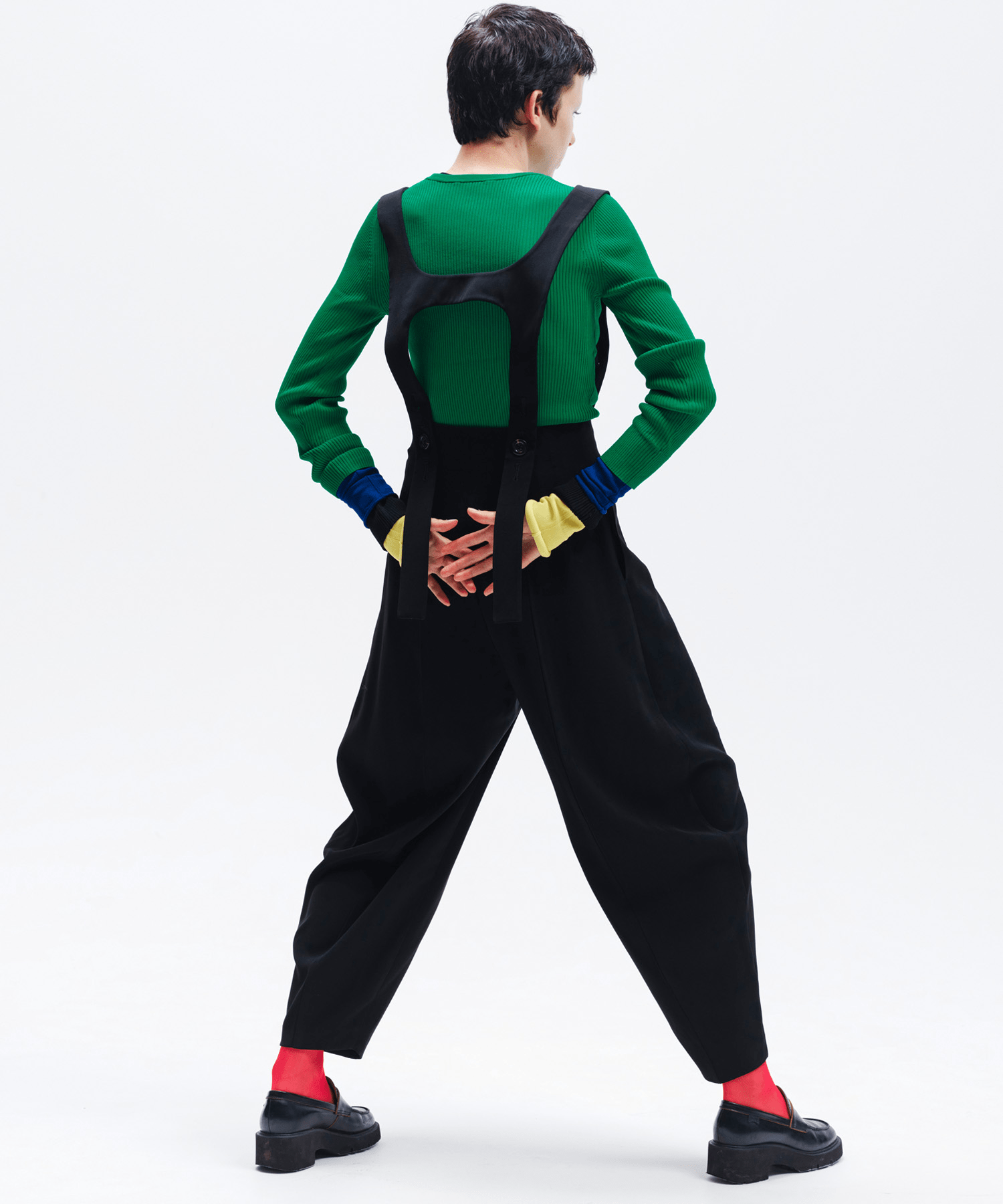 LAEMUSE 2WAY H-STRAP COCOON PANTS