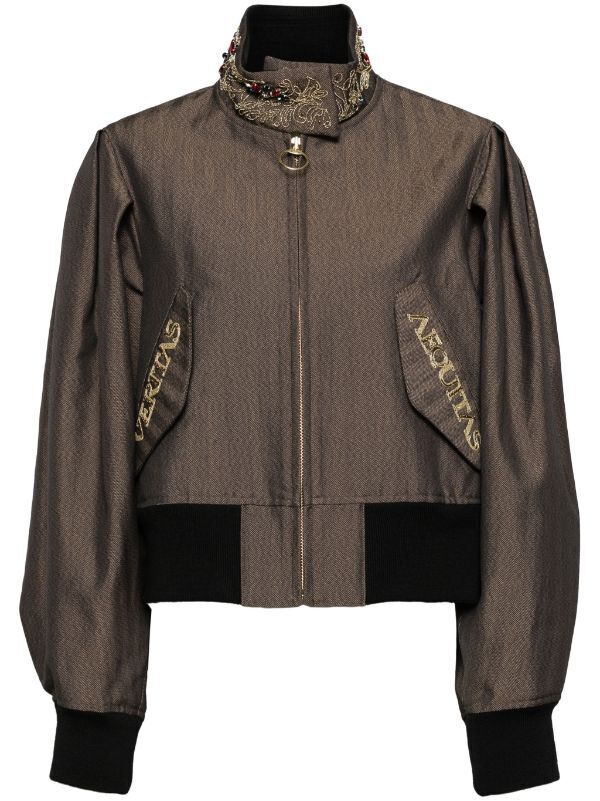 kolor Embroidered Wool Blend Jacket