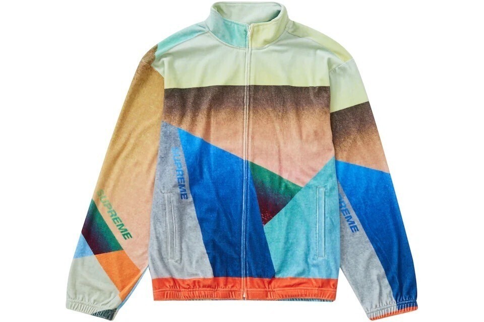Supreme 23SS Geo Velour Track Jacket