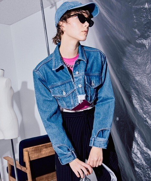 MAISON SPECIAL カットオフショートデニムジャケット