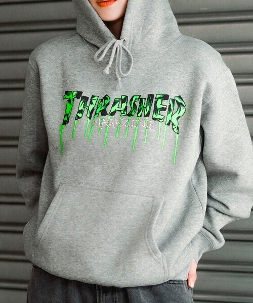 THRASHER BLOOD DRIP HOODIE SWEAT PARKA