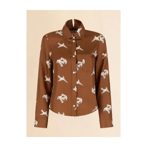 MARNI シルクツイルシャツ