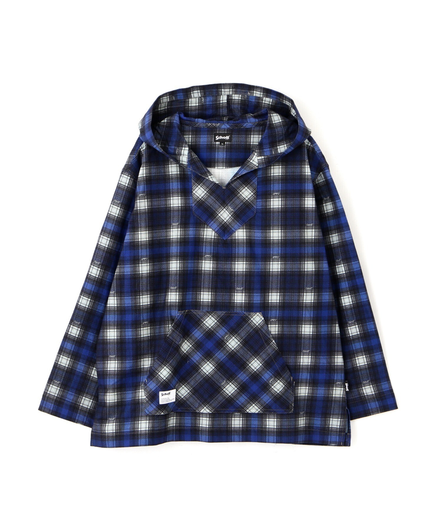 Schott Schott/ショット/BAJA HOODED OMBRE NEL SHIRT/バハフーディー オンブレネルシャツ
