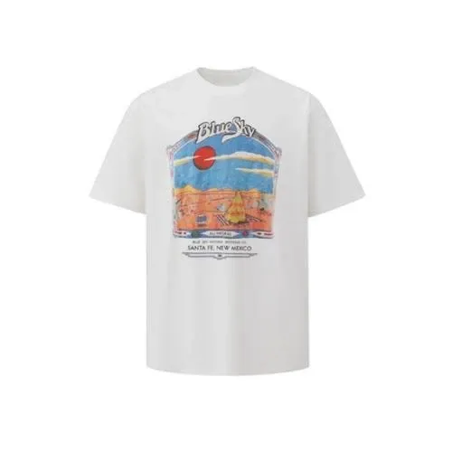 NOWLE サンタフェ ヴィンテージ風 プリント 半袖 Tシャツ