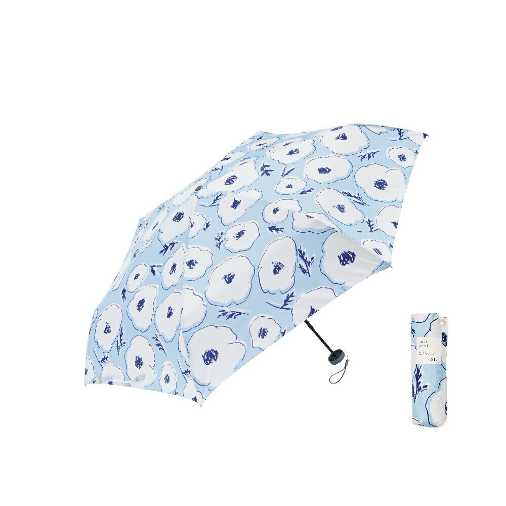 Waterfront ネオミニ 折 51cm 紫外線カット 晴雨兼用 軽量 コンパクト フラワープリント