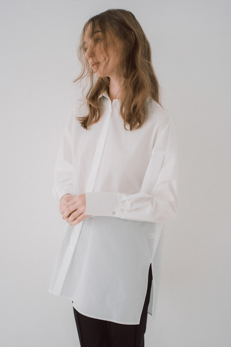 maison de Dolce. オーバーシルエットシャツ【white】