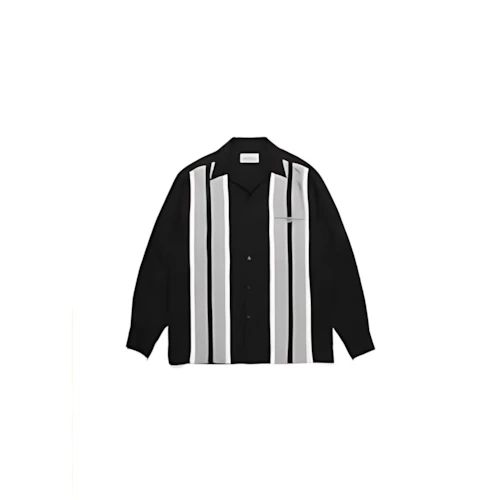 WACKO MARIA Switching Open Collar Shirt