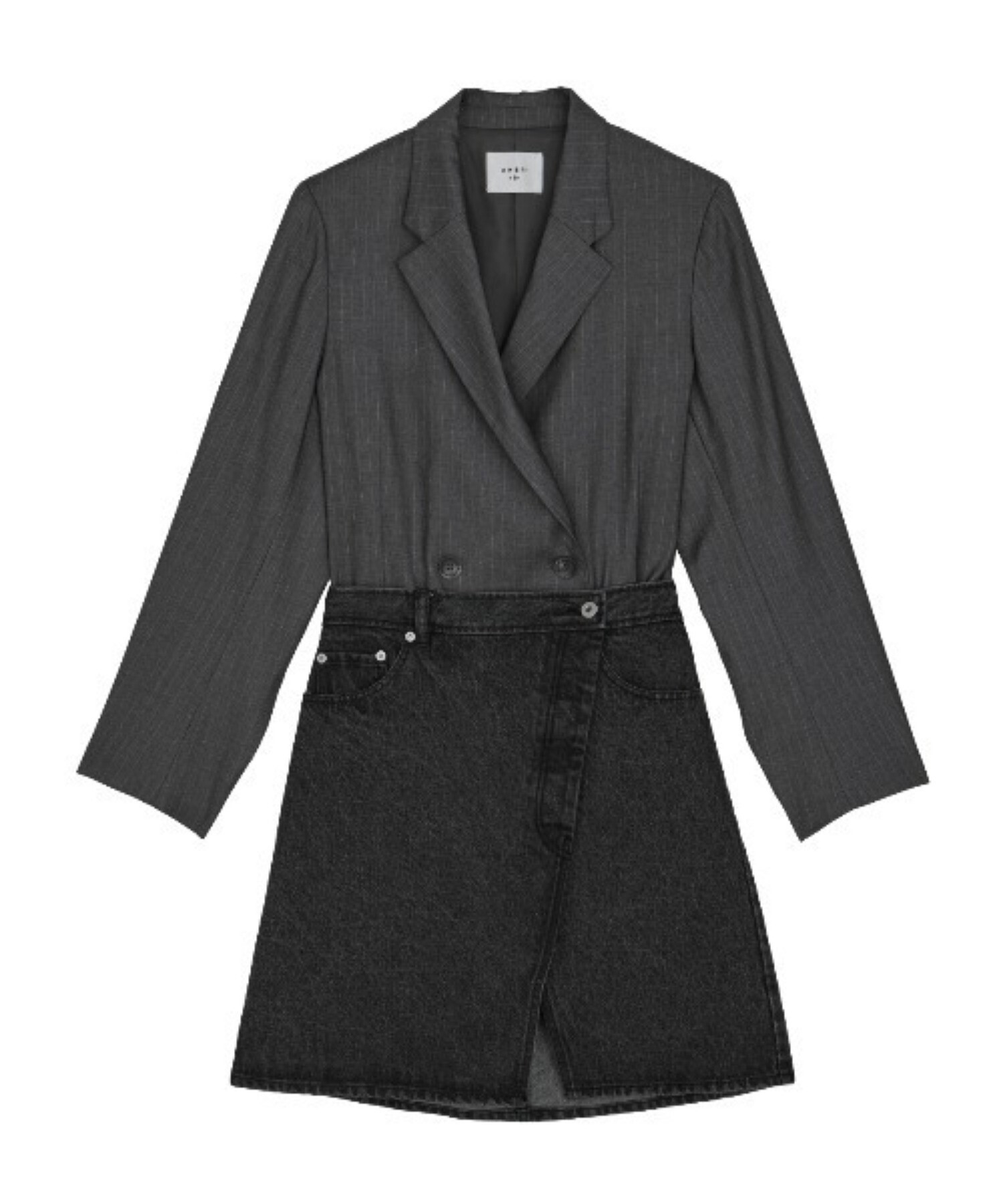 Ameri DENIM CORSET COMBINE JACKET