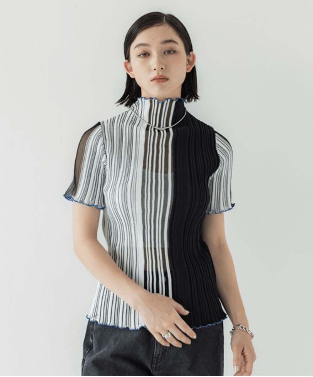 UNITED TOKYO パラレルサマーニットプルオーバー-ウォッシャブル-