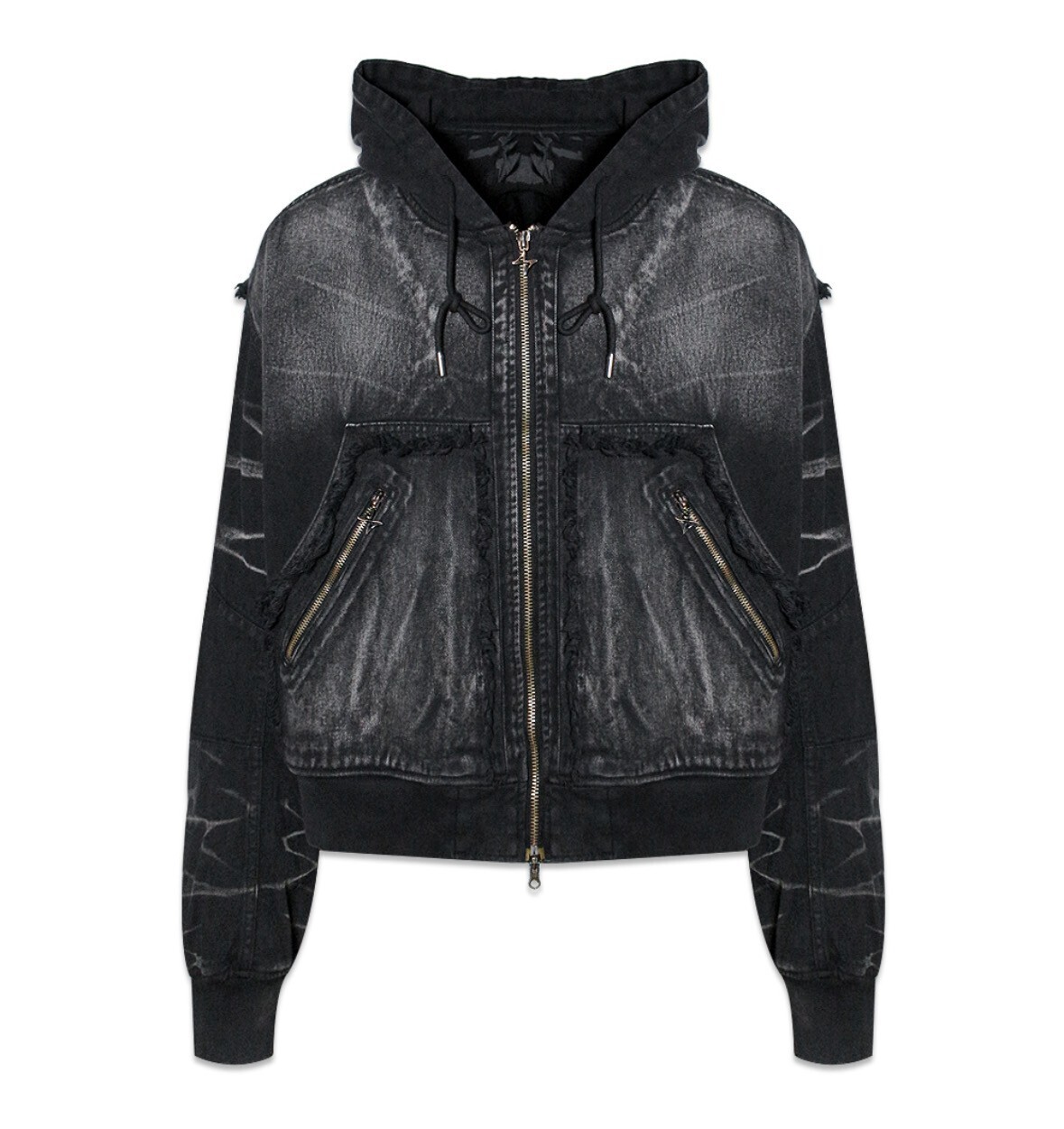 BLR BLUER Deep Dyed Cotton Hoodie Jacket