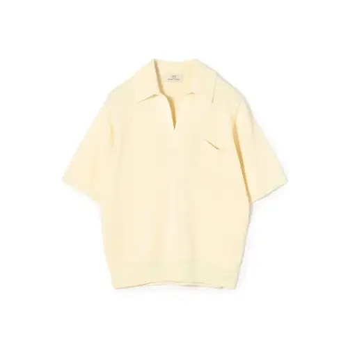 MAISON et VOYAGE レーヨンコットンペーパー スキッパープルオーバーニット