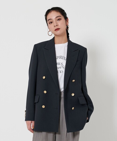 BEAUTY&YOUTH UNITED ARROWS ポリエステルブレンド ダブル ジャケット
