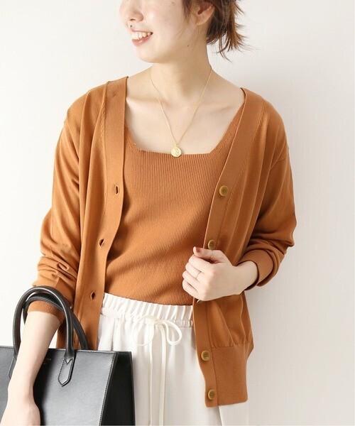 Spick & Span ICECOTTON Vカーディガン