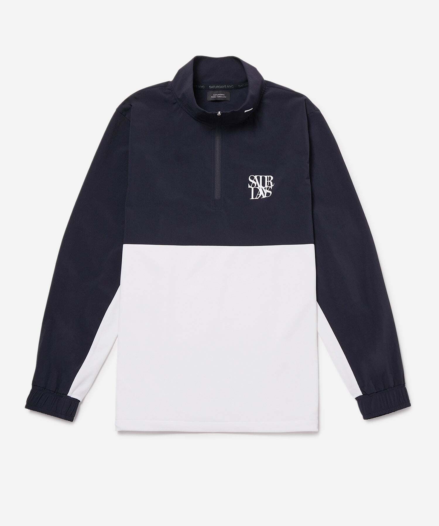 SATURDAYS NEW YORK CITY Stand Collar Half Zip Jacket